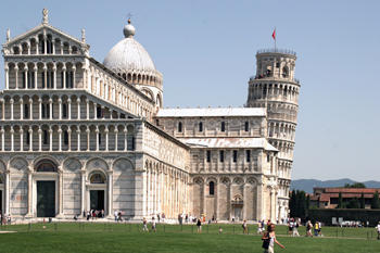 Pisa mit den weltbekannten Sehenswürdigkeiten