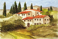 Toskana Aquarell