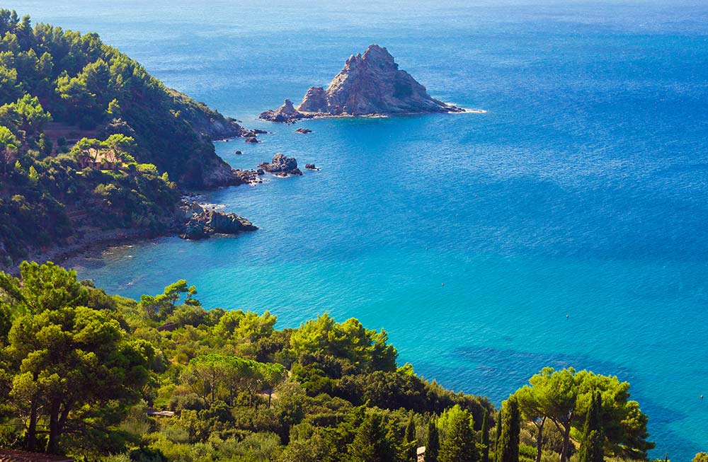 Blick vom Monte Argentario Blick vom Monte Argentario