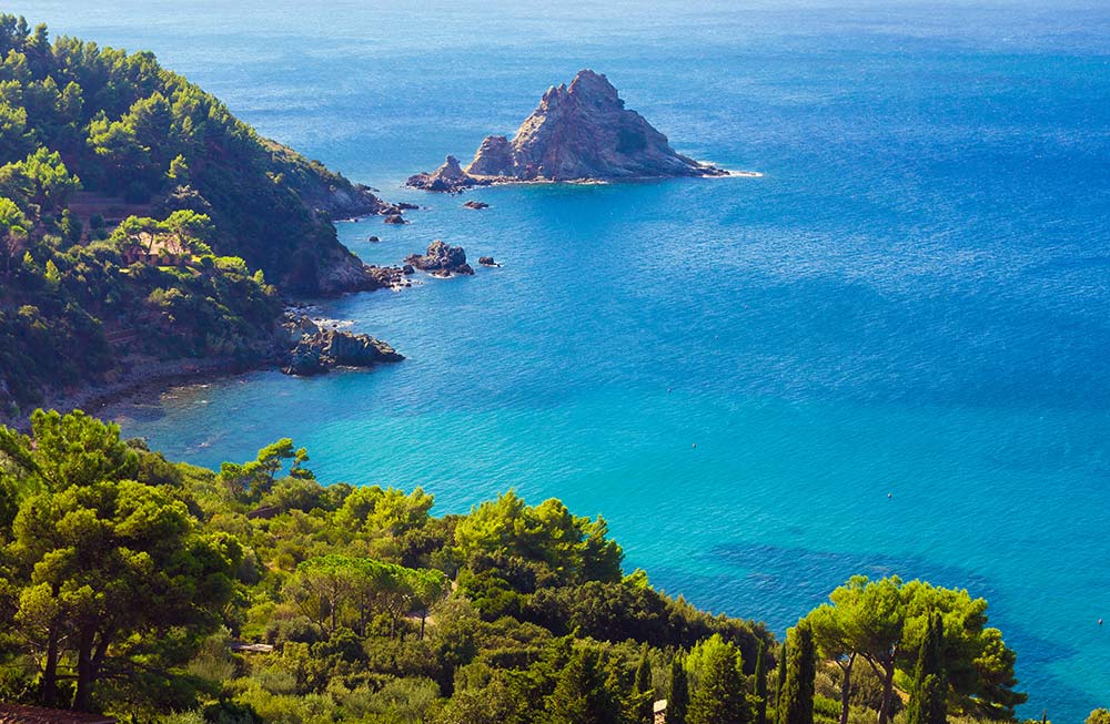 Blick vom Monte Argentario