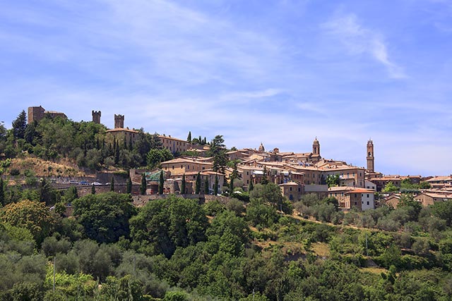 Montalcino in der Toskana